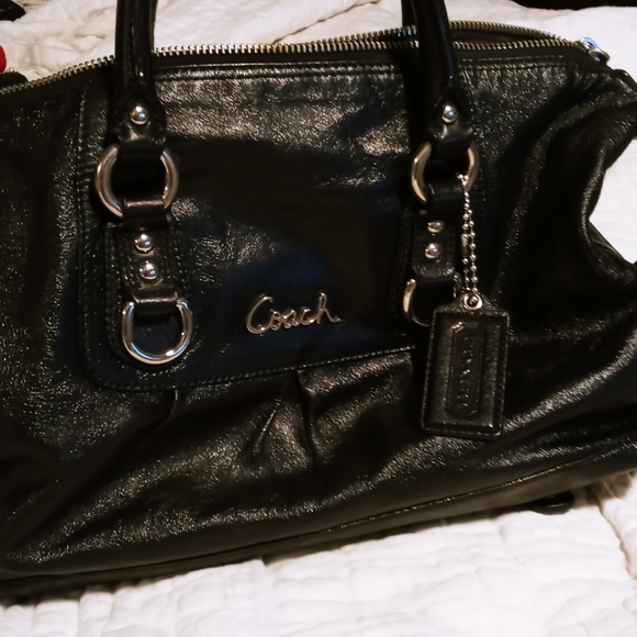 Coach black leather new without tags bag - Picture 7 of 15